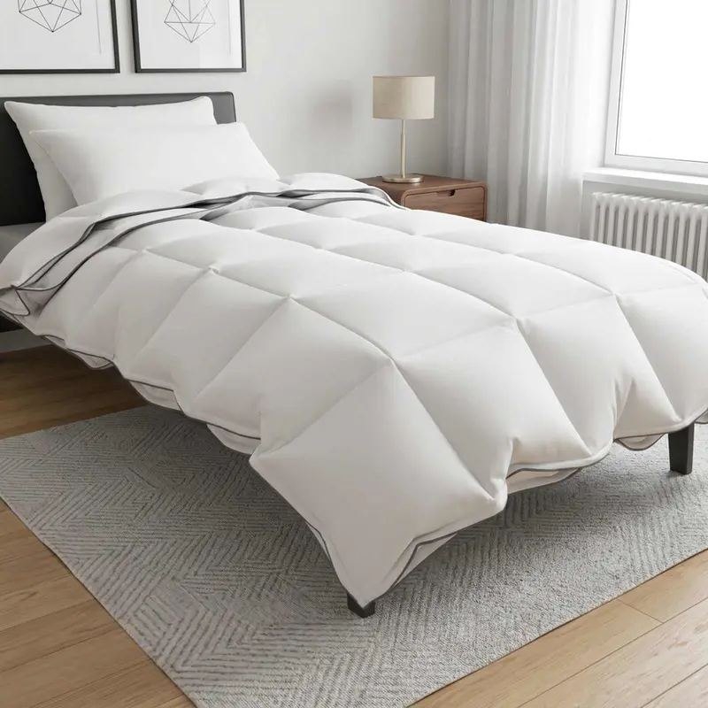 Vidaxl dekbedset 3 st wit bamboe