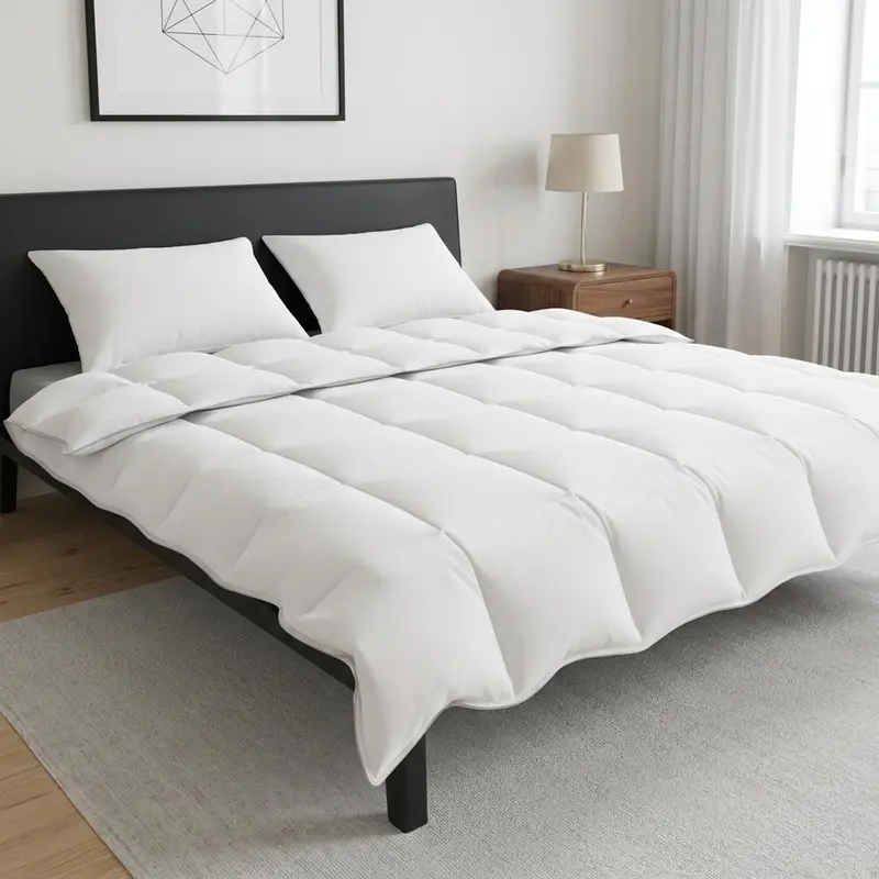 Vidaxl dekbedset 3 st wit bamboevezel