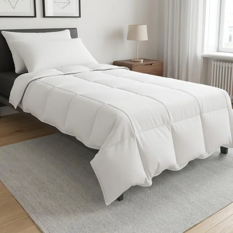Vidaxl dekbedset 3 st wit bamboevezel
