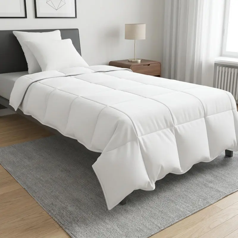 Vidaxl dekbedset 3 st wit bamboevezel