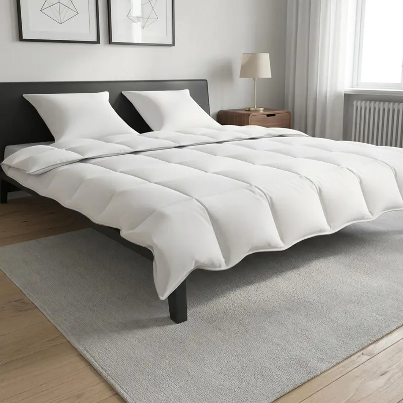 Vidaxl dekbedset 3 st wit bamboevezel