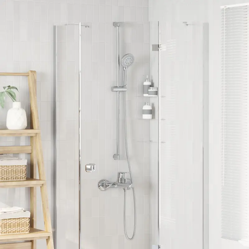Vidaxl doucheset chroom 150 cm roestvrij staal
