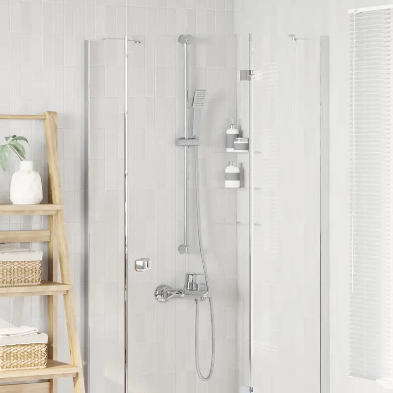 Vidaxl douchesysteem set chroom 100 cm roestvrij staal