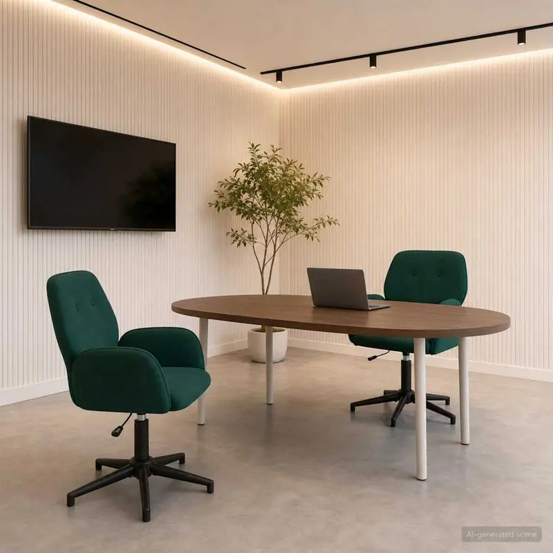 Vidaxl draaiende bureaustoelen 2 st 54 x 55 x 90 cm donkergroen