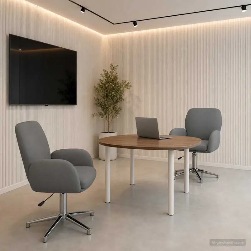 Vidaxl draaiende bureaustoelen 2 st 54 x 58 x 90 cm donkergrijs stof
