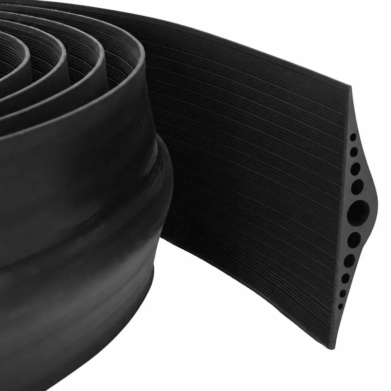 Vidaxl drempelprofiel voor garagedeur 155 x 28 mm 3,5 m epdm-rubber