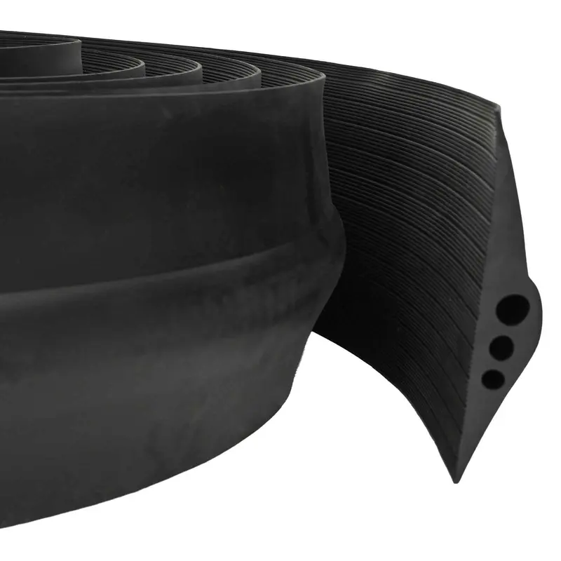 Vidaxl drempelprofiel voor garagedeur 75 x 12 mm 6,5 m epdm-rubber