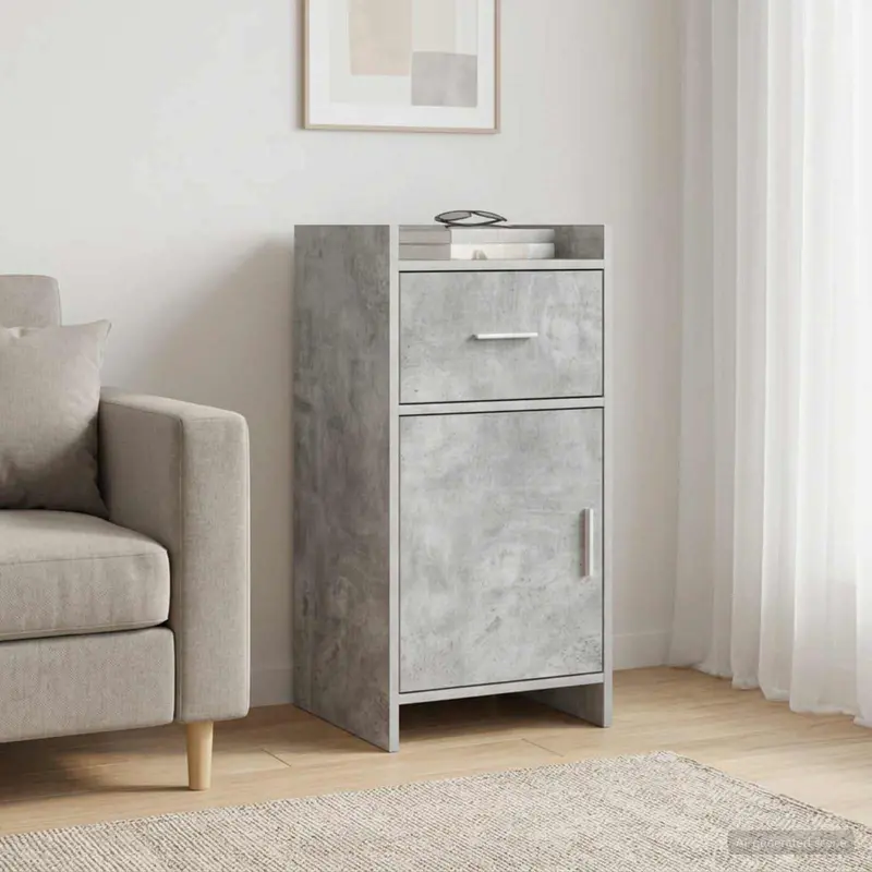 Vidaxl dressoir betongrijs 40 x 36 x 80 cm bewerkt hout