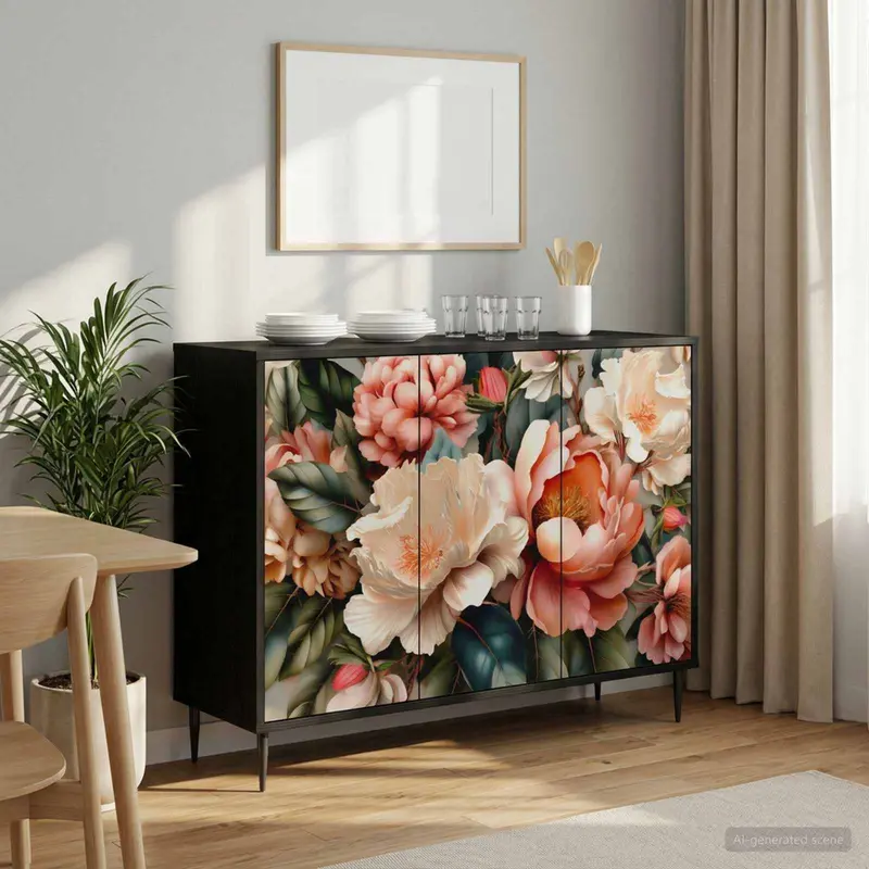 Vidaxl dressoir borne zwart eiken 102 x 33 x 76 cm bewerkt hout