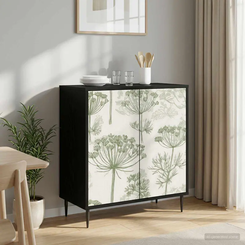Vidaxl dressoir gotha zwart eiken 69 x 33 x 76 cm bewerkt hout