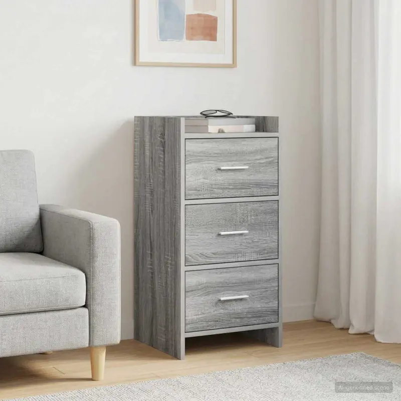 Vidaxl dressoir grijs sonoma 40 x 36 x 80 cm bewerkt hout