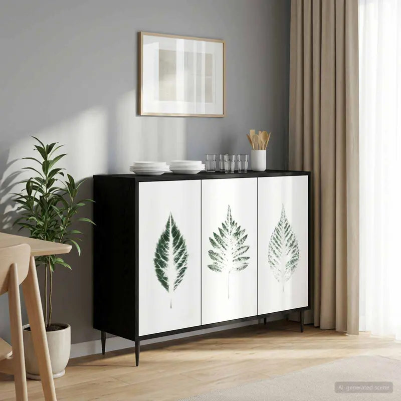 Vidaxl dressoir hanau zwart eiken 102 x 33 x 76 cm bewerkt hout