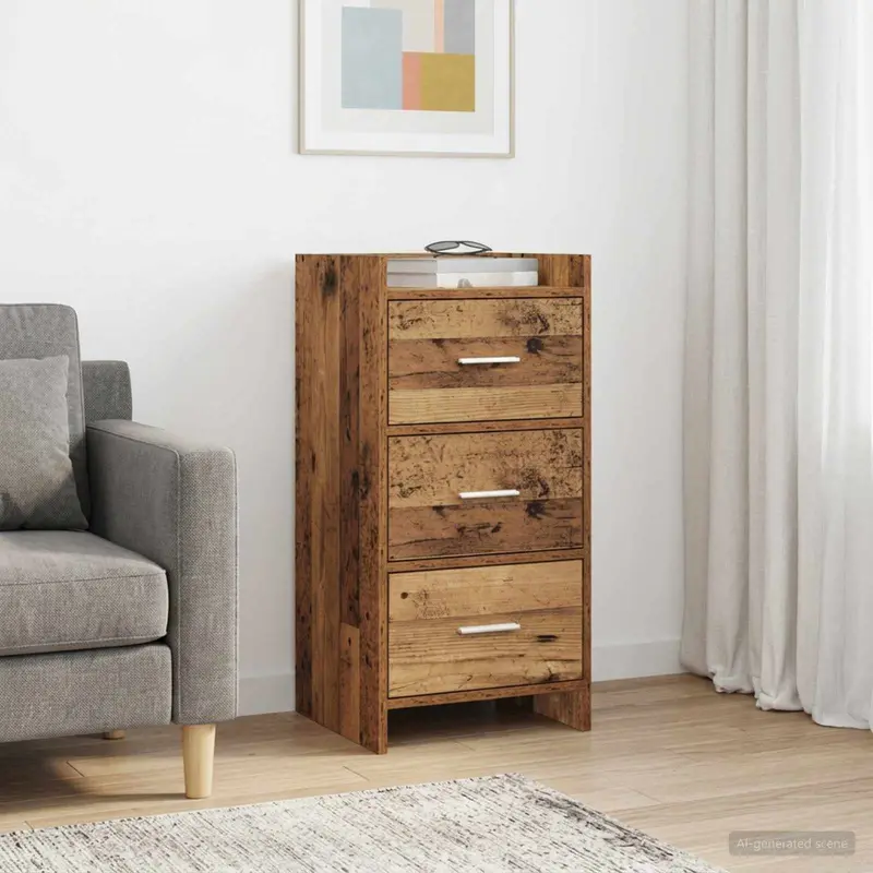 Vidaxl dressoir oud hout 40 x 36 x 80 cm bewerkt hout