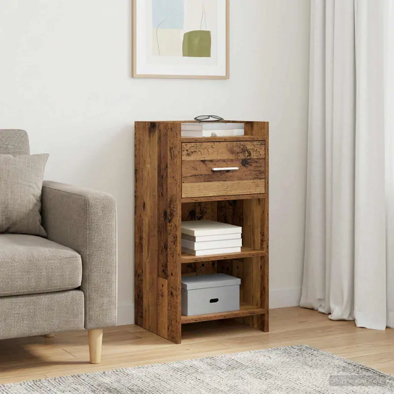 Vidaxl dressoir oud hout 40 x 36 x 80 cm bewerkt hout