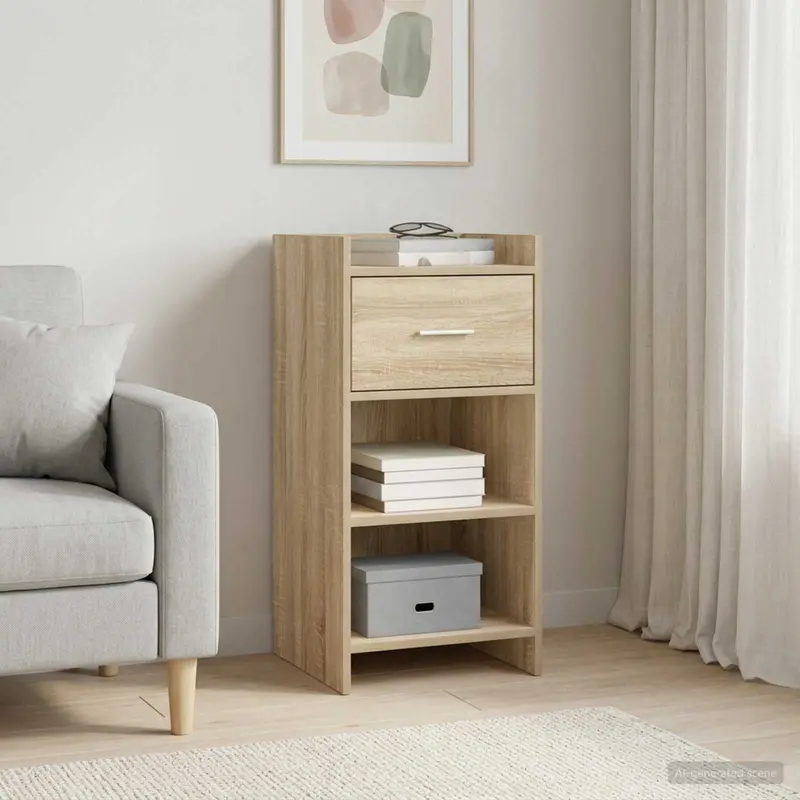 Vidaxl dressoir sonoma eiken 40 x 36 x 80 cm bewerkt hout