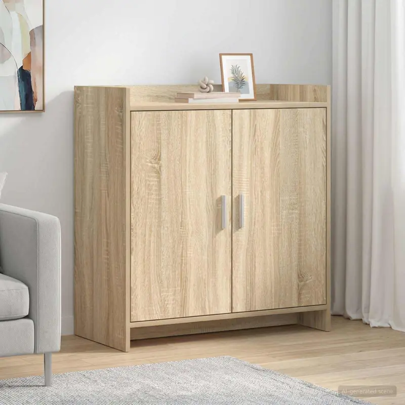 Vidaxl dressoir sonoma eiken 72 x 36 x 80 cm bewerkt hout