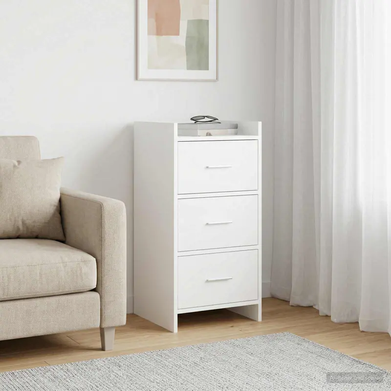 Vidaxl dressoir wit 40 x 36 x 80 cm bewerkt hout