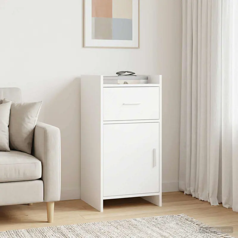 Vidaxl dressoir wit 40 x 36 x 80 cm bewerkt hout