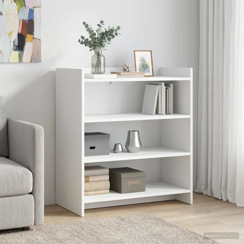 Vidaxl dressoir wit 75 x 36 x 80 cm bewerkt hout