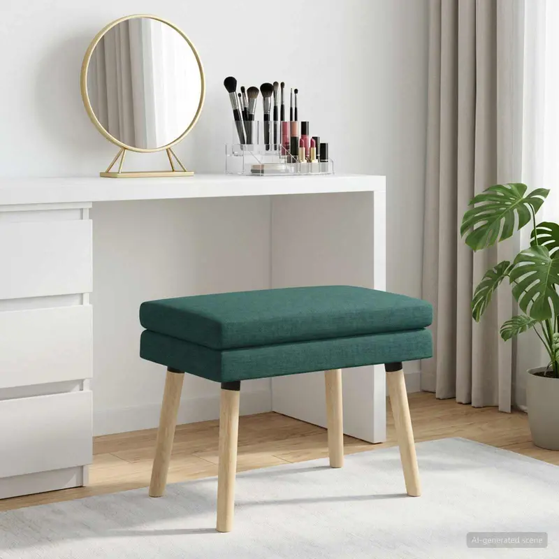 Vidaxl dubbel laagige bank donkergroen 60 x 40 x 46 cm stof