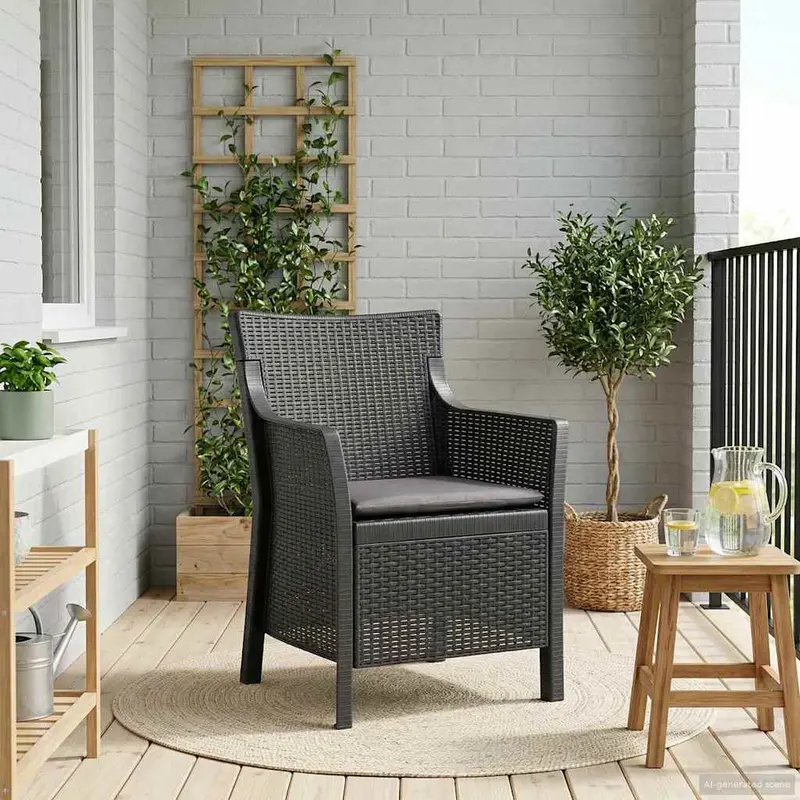 Vidaxl fauteuil antracietkleurig pp