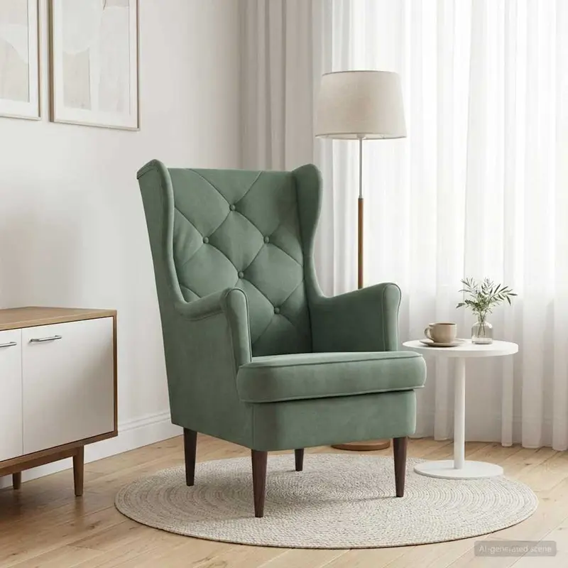 Vidaxl fauteuil zeegroen fluweel