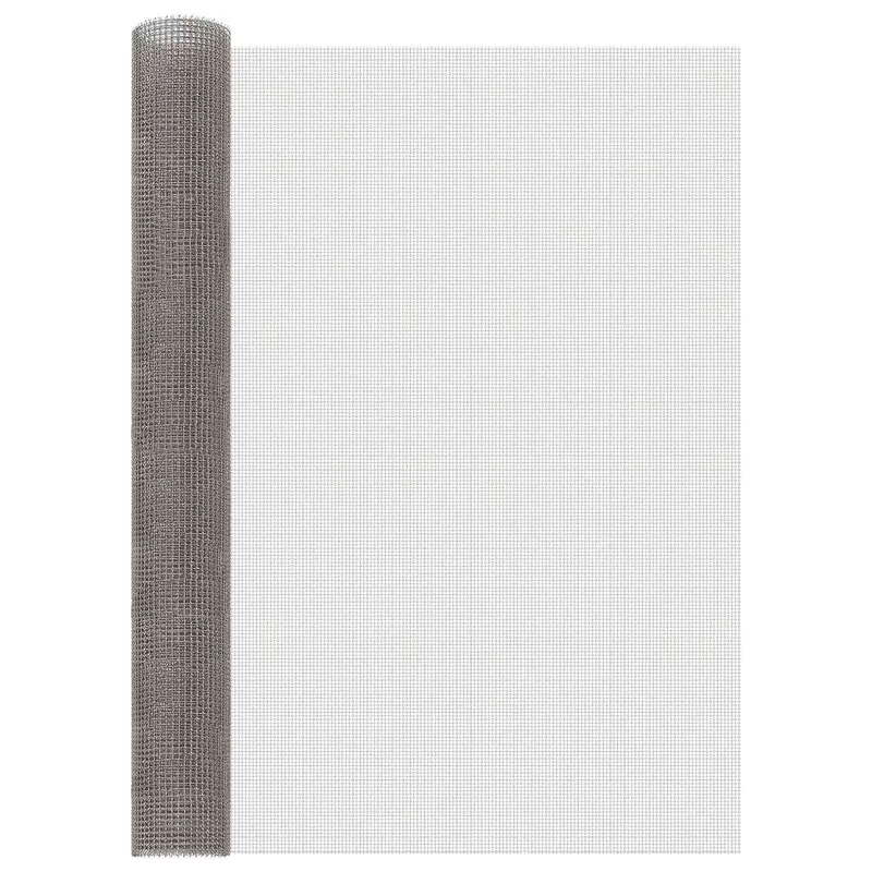 Vidaxl gaas scherm 100 x 500 cm 3 mesh rvs 201 zilverkleurig
