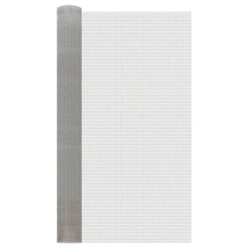 Vidaxl gaas scherm 100 x 500 cm 6 mesh rvs 201 zilverkleurig