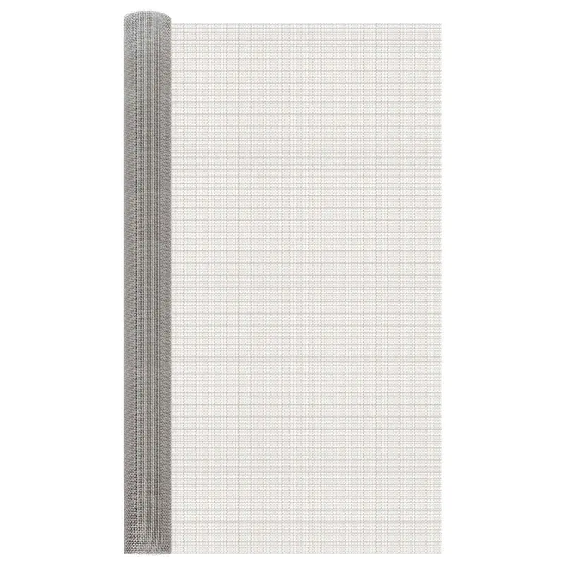 Vidaxl gaas scherm 120 x 1000 cm 6 mesh rvs 201 zilverkleurig