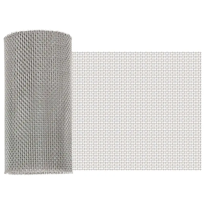 Vidaxl gaas scherm 20 x 1000 cm 8 mesh rvs 201 zilverkleurig
