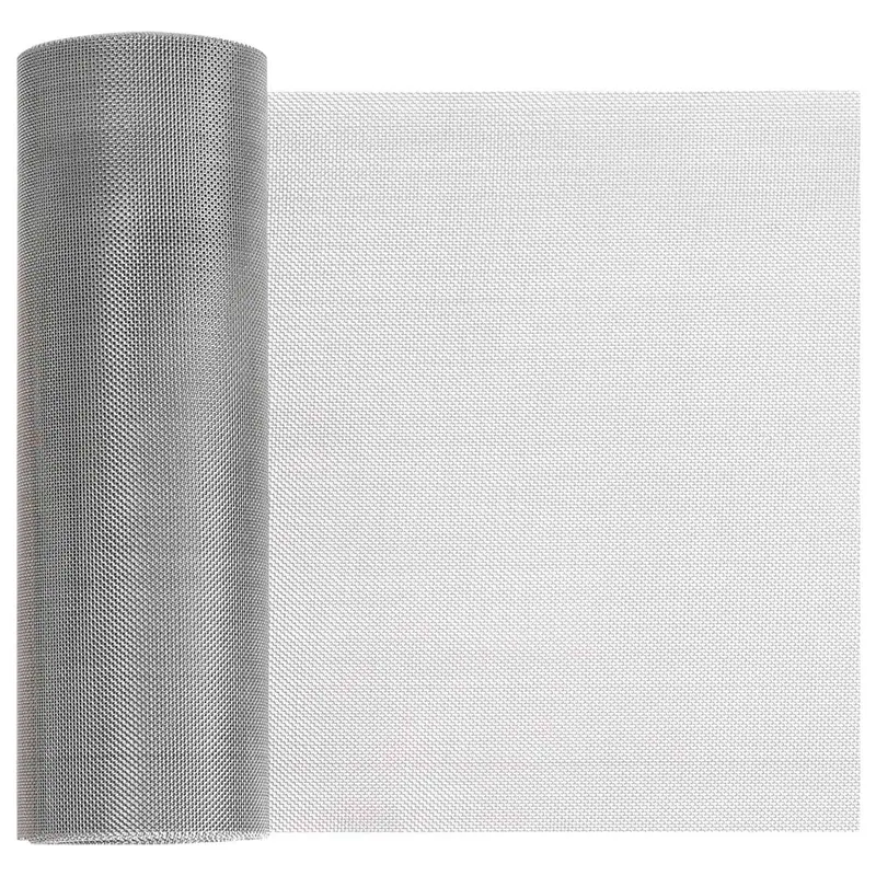 Vidaxl gaas scherm 20 x 2000 cm 30 mesh rvs 201 zilverkleurig