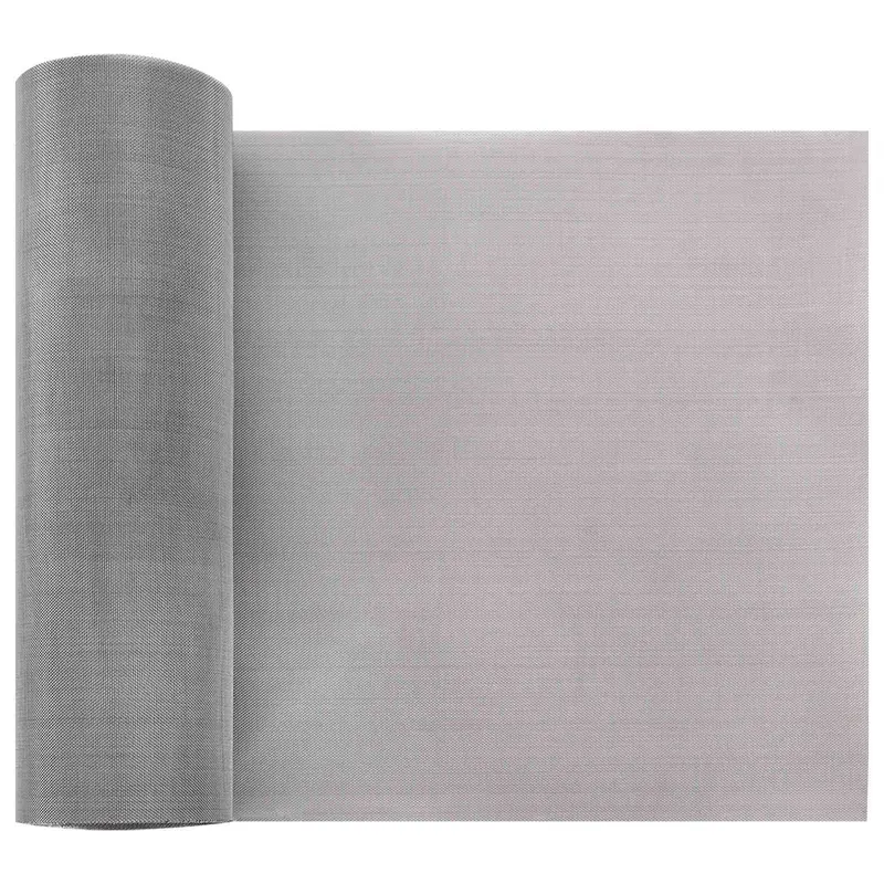 Vidaxl gaas scherm 20 x 2000 cm 60 mesh rvs 201 zilverkleurig