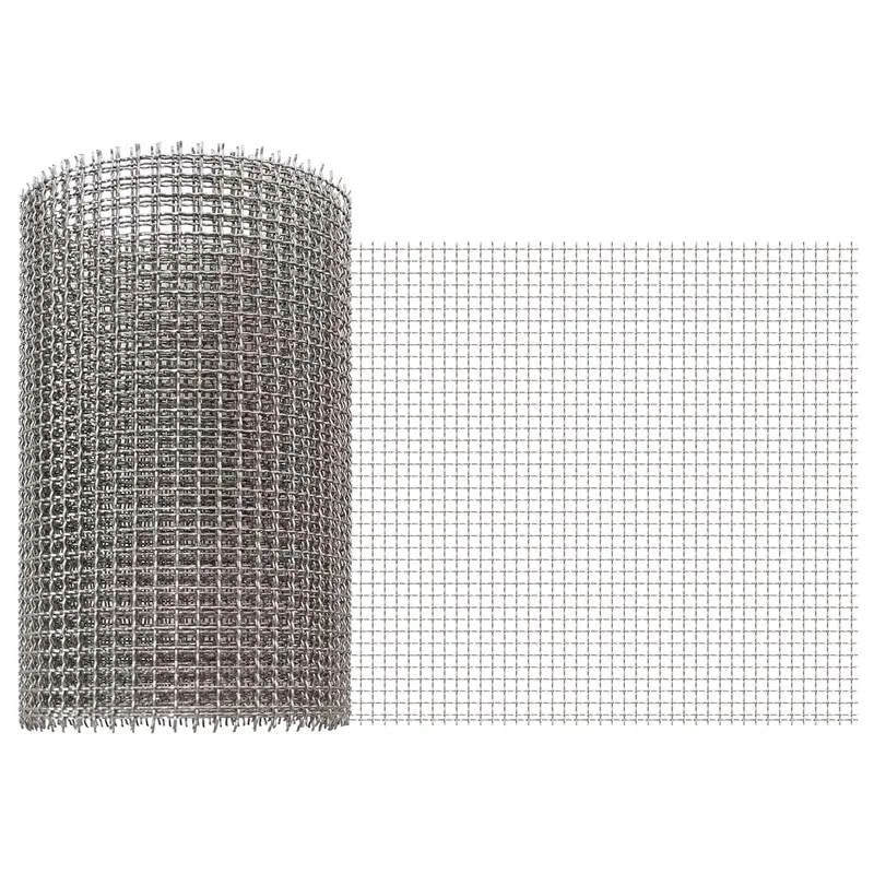 Vidaxl gaas scherm 20 x 500 cm 3 mesh rvs 201 zilverkleurig