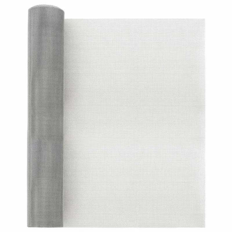 Vidaxl gaas scherm 40 x 2000 cm 20 mesh rvs 201 zilverkleurig