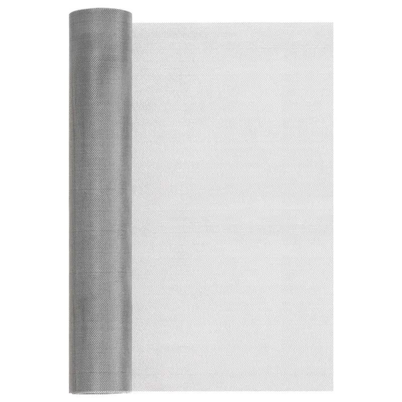 Vidaxl gaas scherm 40 x 2000 cm 30 mesh rvs 201 zilverkleurig