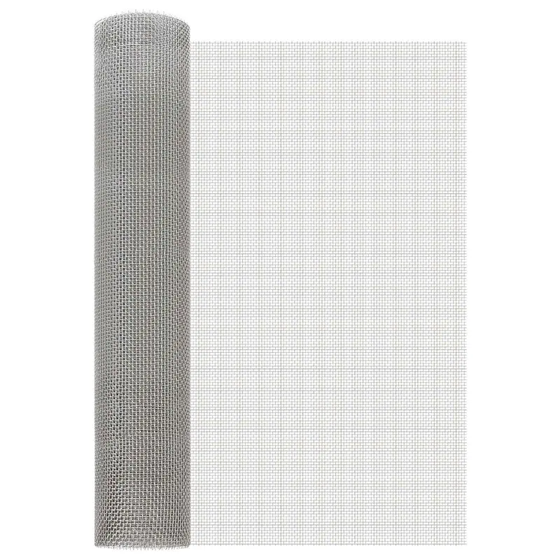 Vidaxl gaas scherm 60 x 1000 cm 6 mesh rvs 201 zilverkleurig