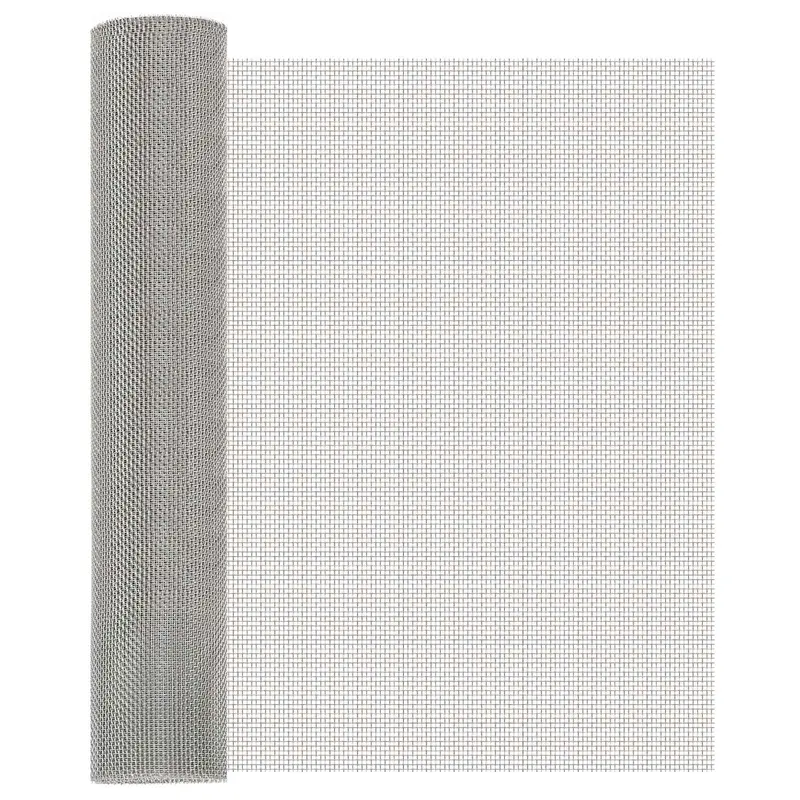 Vidaxl gaas scherm 60 x 500 cm 8 mesh rvs 201 zilverkleurig