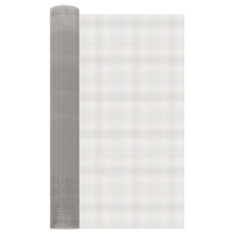 Vidaxl gaas scherm 80 x 1000 cm 6 mesh rvs 201 zilverkleurig