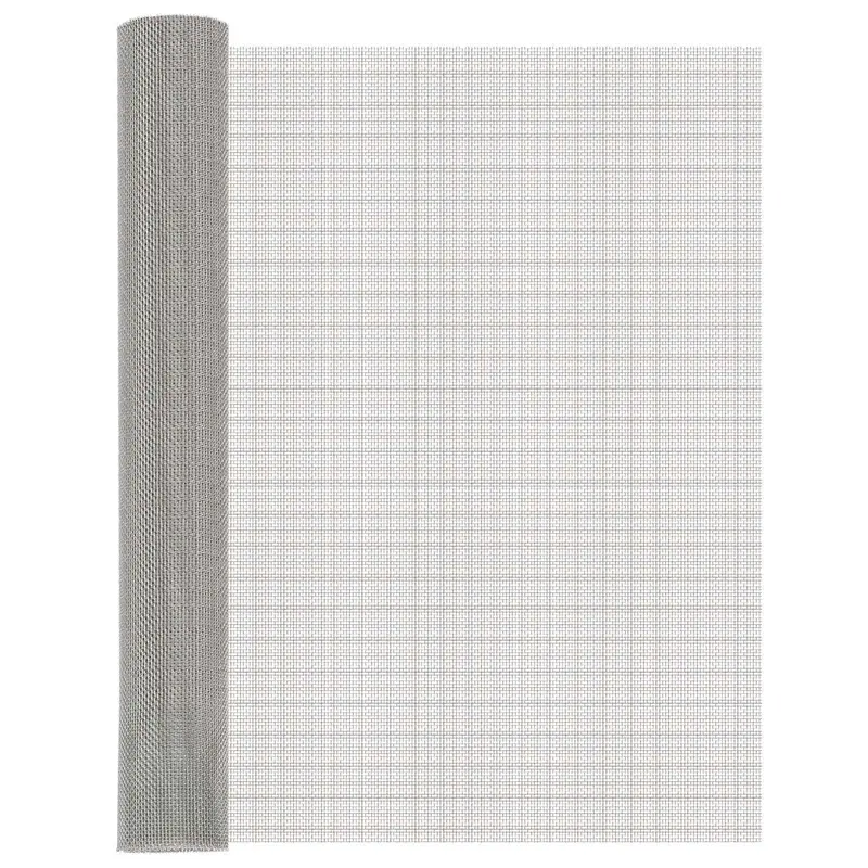 Vidaxl gaas scherm 80 x 1000 cm 8 mesh rvs 201 zilverkleurig
