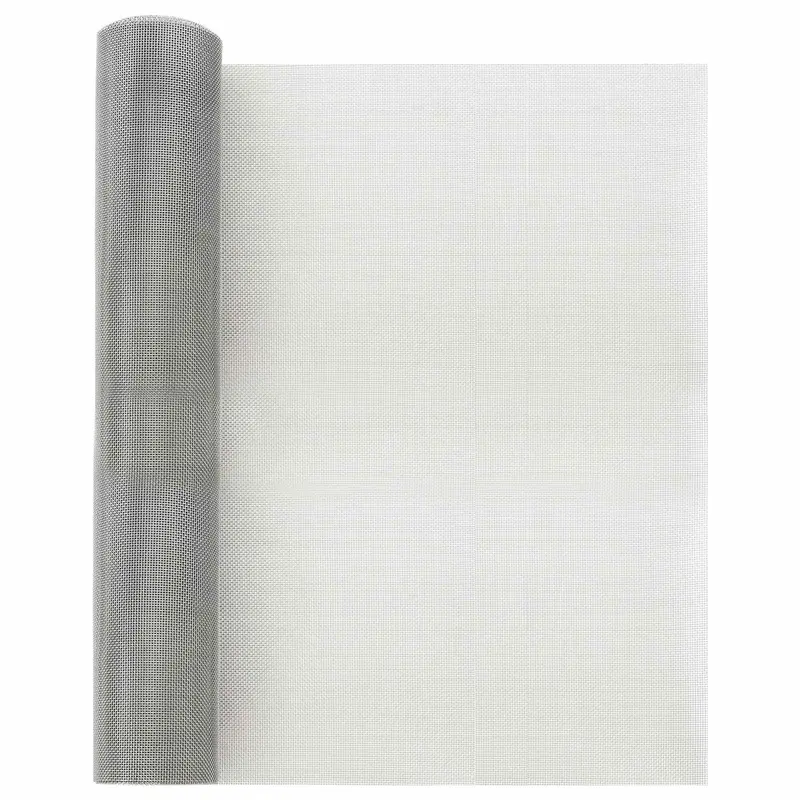 Vidaxl gaasnet 40 x 2000 cm 18 mesh roestvrij staal 304 zilver
