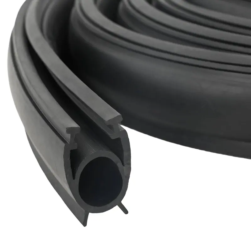 Vidaxl garage deurafsluiting zwart 41 x 33 mm 6 m pvc