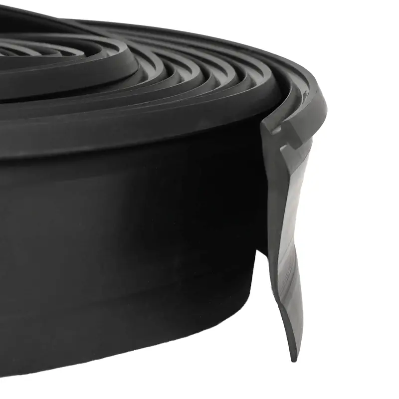 Vidaxl garage deurafsluiting zwart 52 x 2 mm 3 m pvc