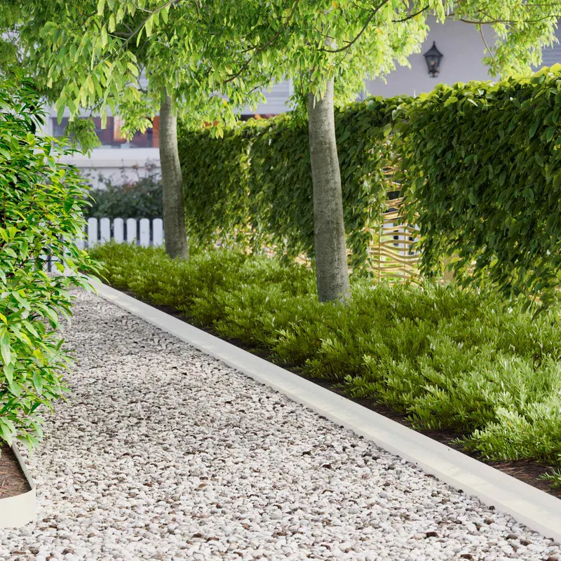 Vidaxl gazonrand 10 st 100 x 10 x 8 cm staal wit