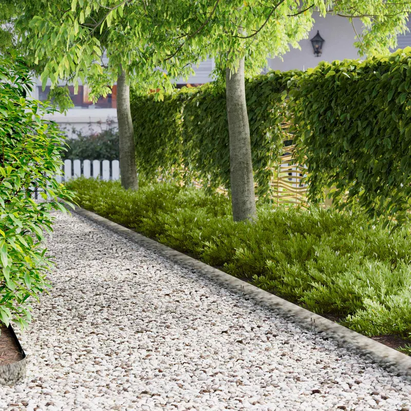 Vidaxl gazonrand 10 st 100 x 15 cm staal zilverkleurig