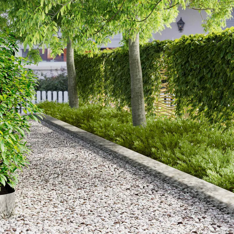 Vidaxl gazonrand 10 st 102 x 15 x 4 cm staal zilverkleurig