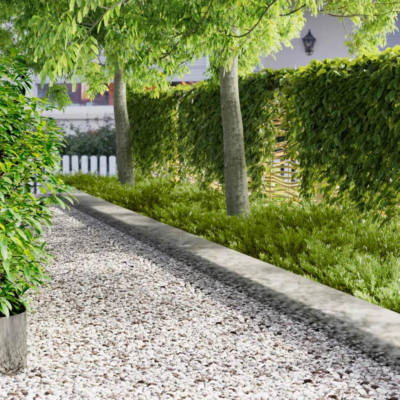 Vidaxl gazonrand 10 st 103 x 30 cm staal zilver