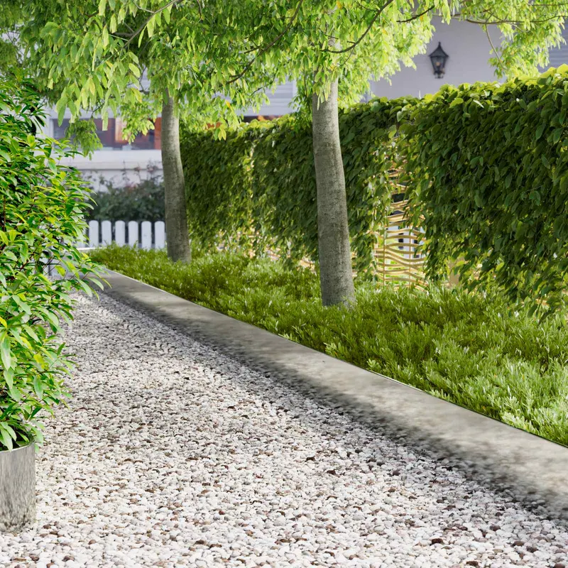 Vidaxl gazonrand 10 st 103 x 30 cm staal zilver