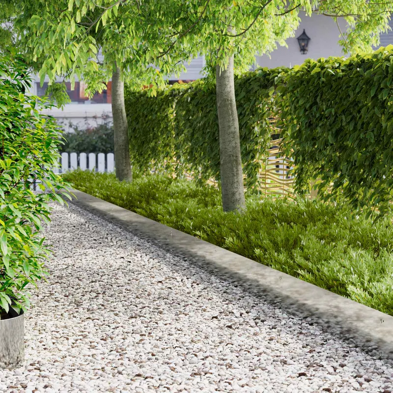 Vidaxl gazonrand 20 st 103 x 25 cm staal zilver