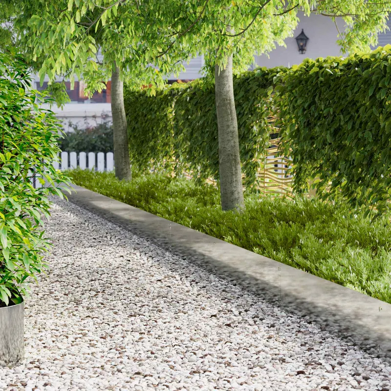 Vidaxl gazonrand 20 st 103 x 30 cm staal zilver