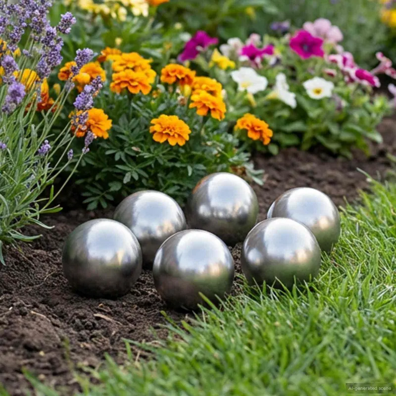 Vidaxl geborstelde bal 6 st ø 7,5 cm zilver rvs 201